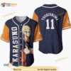 Kei Tsukishima Haikyuu Anime 3D Baseball Jersey Shirt