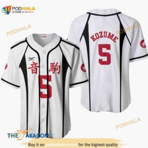 Kenma Kozume Haikyuu Anime Costume 3D Baseball Jersey Shirt