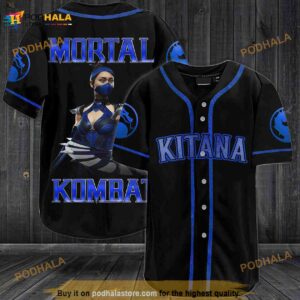 Kitana Mortal Kombat All Over Print Unisex 3D Baseball Jersey