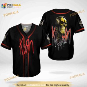 Korn Band Skull 3D Baseball Jersey Shirt