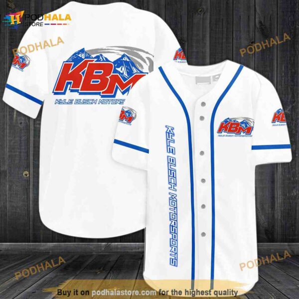 Kyle Busch Motorsports Kbm Car Team 3D Baseball Jersey