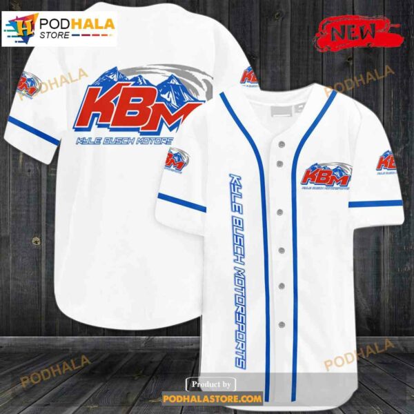 Kyle Busch Motorsports Racing Baseball Jersey