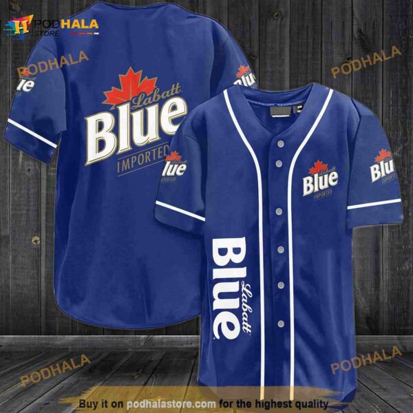 Labatt Blue Imported 3D Baseball Jersey