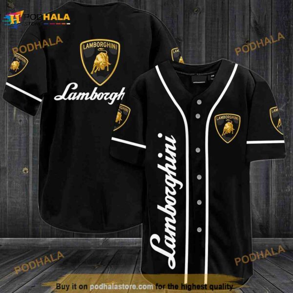 Lamborghini 3D Baseball Jersey