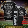 Las Vegas Raiders Personalized Name Number 3D Baseball Jersey Shirt