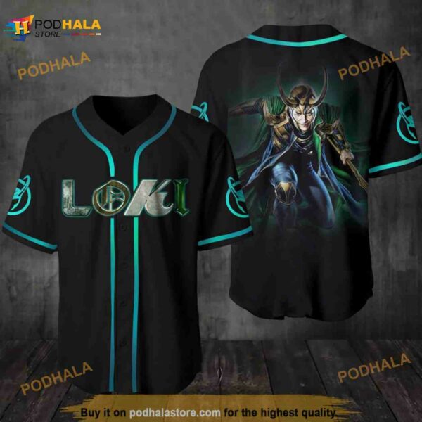 Loki 3D Baseball Jersey Shirt