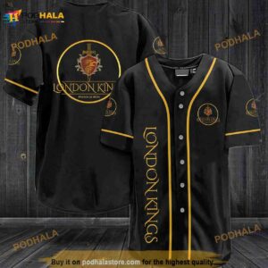 London Kings Premium Rum 3D Baseball Jersey