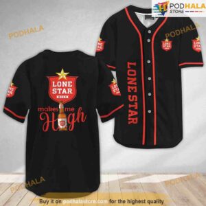 Lone Star Beer Make Me High 3D Baseball Jersey