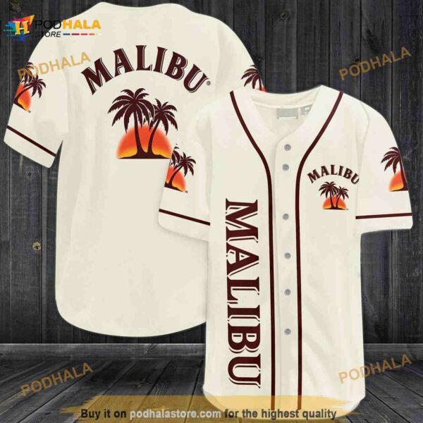 Malibu 3D Baseball Jersey