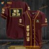 Maroon Md 2020 Wines 3D Baseball Jersey