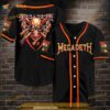 Megadeth 3D Baseball Jersey Shirt