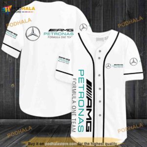 Mercedes Amg Petronas Formula One Team 3D Baseball Jersey