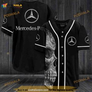 Mercedes-benz Skull 3D Baseball Jersey