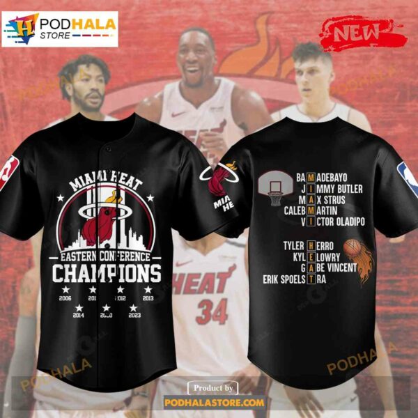 Miami Heat NBA Eastern Conference Champions 2023 Black Luxury Jersey