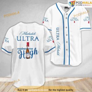 Michelob Ultra Make Me High 3D Baseball Jersey