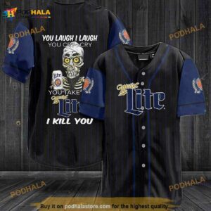 Miller Lite Beer You Laugh I Laugh You Cry I Cry 3D Baseball Jersey