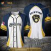 Milwaukee Brewers Brew Crew 3D Baseball Jersey Shirt