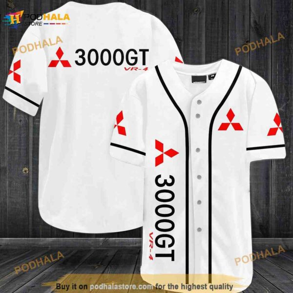 Mitsubishi 3000gt Vr-4 3D Baseball Jersey