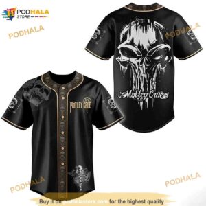 Motley Crue Band Skull 3D Baseball Jersey Shirt