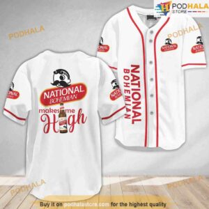 National Bohemian Make Me High 3D Baseball Jersey