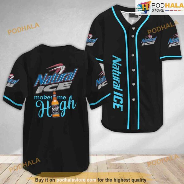 Natural Ice Make Me High 3D Baseball Jersey