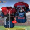 New England Patriots Custom Name Number Metallica 3D Baseball Jersey