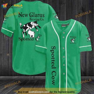 New Glarus Spotted Cow Beer 3D Baseball Jersey