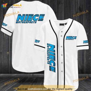 Niece Motorsports Car Team 3D Baseball Jersey