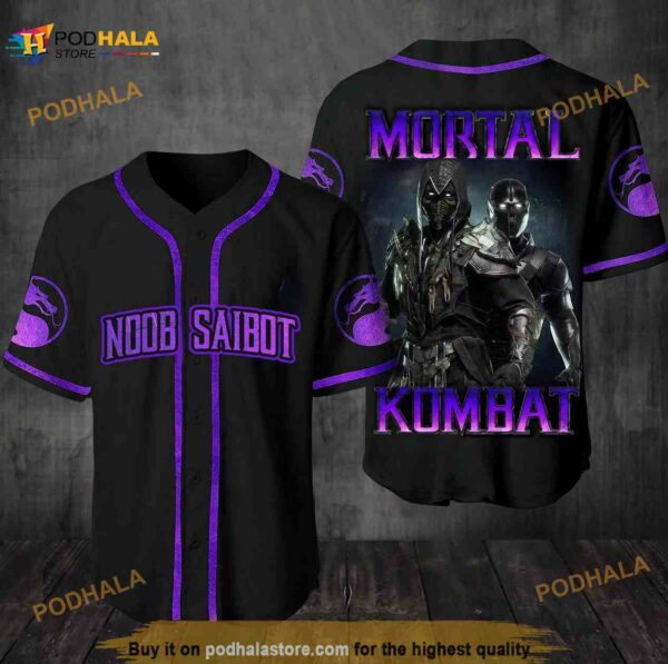 Noob Saibot Mortal Kombat All Over Print Unisex 3D Baseball Jersey