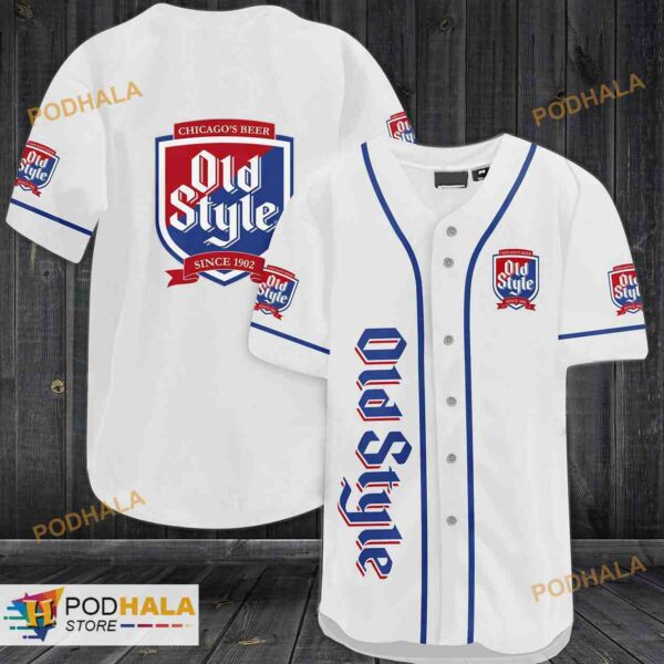 Old Style Chicago’s Beer 3D Baseball Jersey