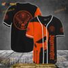 Orange Skull Jagermeister 3D Baseball Jersey