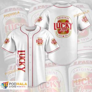 Original Lucky Lager 3D Baseball Jersey