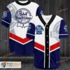 Pabst Blue Ribbon Beer 3D Baseball Jersey