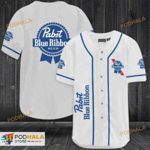 Pabst Blue Ribbon Beer 3D Baseball Jersey Shirt