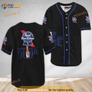 Pabst Blue Ribbon Make Me High 3D Baseball Jersey