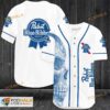 Pabst Blue Ribbon Skull 3D Baseball Jersey