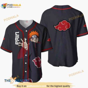 Pain Naruto Anime 3D Baseball Jersey Shirt