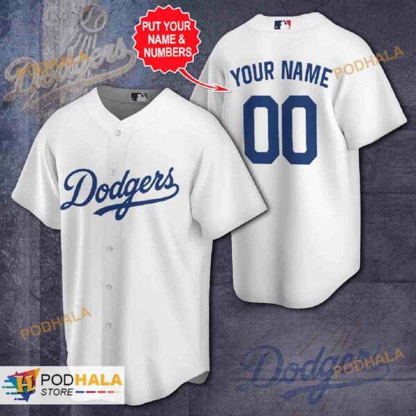 Personalize Los Angeles Dodgers Baseball Team 3D Baseball Jersey