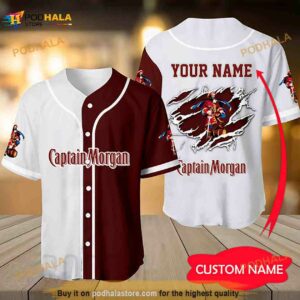 Personalized Basic Captain Morgan 3D Baseball Jersey