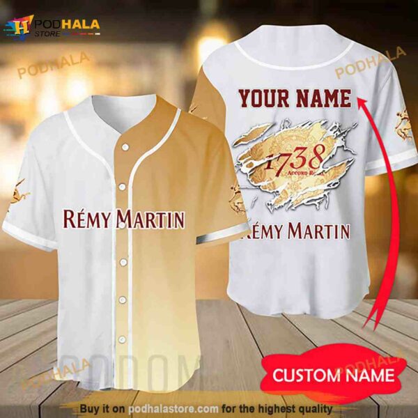 Personalized Basic Rémy Martin 3D Baseball Jersey