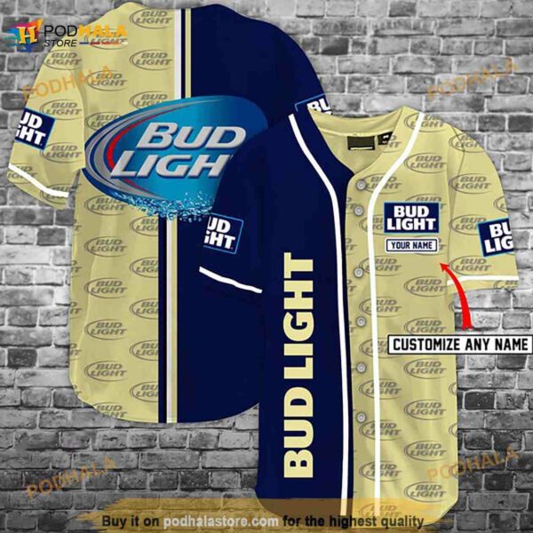 Personalized Bud Light 3D Baseball Jersey