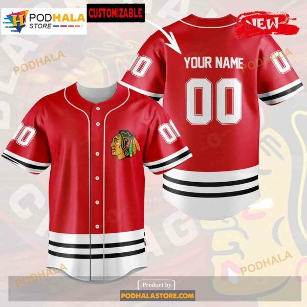 Personalized Chicago Blackhawks Sport Design For Fans Baseball Jersey