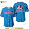 Personalized Chilling Minnie Mouse Disney 3D Baseball Jersey