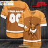 Personalized Eevee Minecraft Orange Baseball Jersey