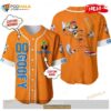 Personalized Happy Goofy Dog Disney All Over Print Orange Baseball Jersey