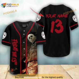 Personalized Happy Halloween Jason Voorhees 3D Baseball Jersey