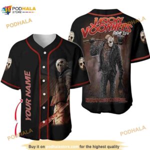 Personalized Horror Jason Voorhees Friday The 13th 3D Baseball Jersey