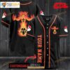 Personalized Incineroar Pokemon Black Design Baseball Jersey