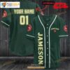 Personalized Jameson Forest Green Pokemon Baseball Jersey