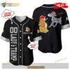 Personalized Lady And The Tramp Dogs Disney Playing Baseball All Over Print Black Baseball Jersey